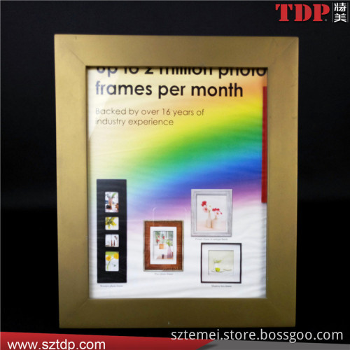Wholesale A5 Gold Rectangle Plastic Acrylic Picture Frame